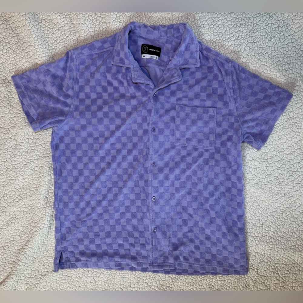 Men's Purple Checkered Shirt